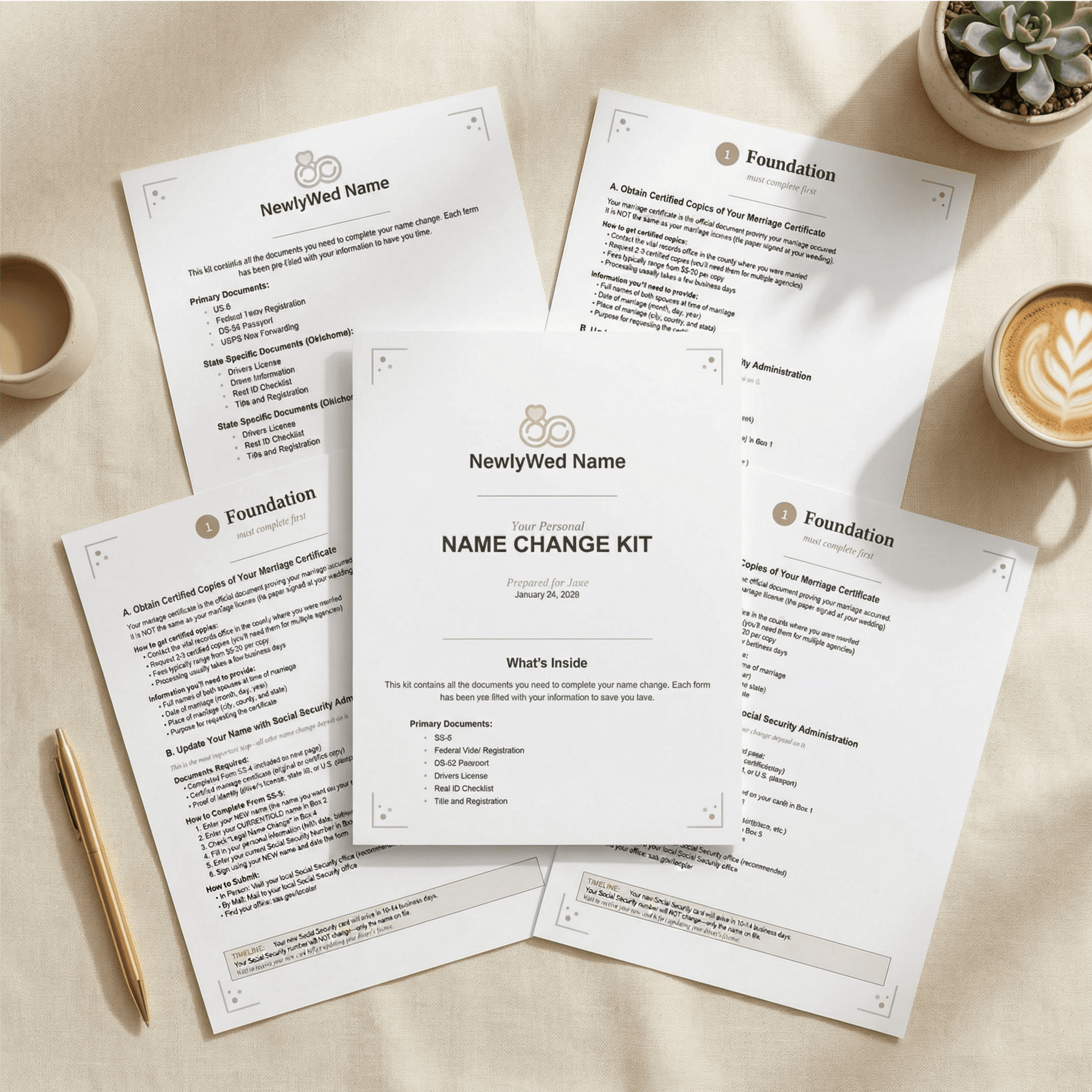 Print at Home Name Change Kit